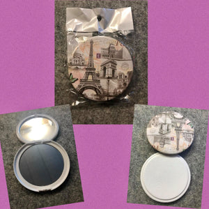 The "Paris in my   Heart” Pocket Mirror
