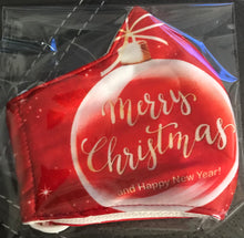 Load image into Gallery viewer, Red Christmas Mask
