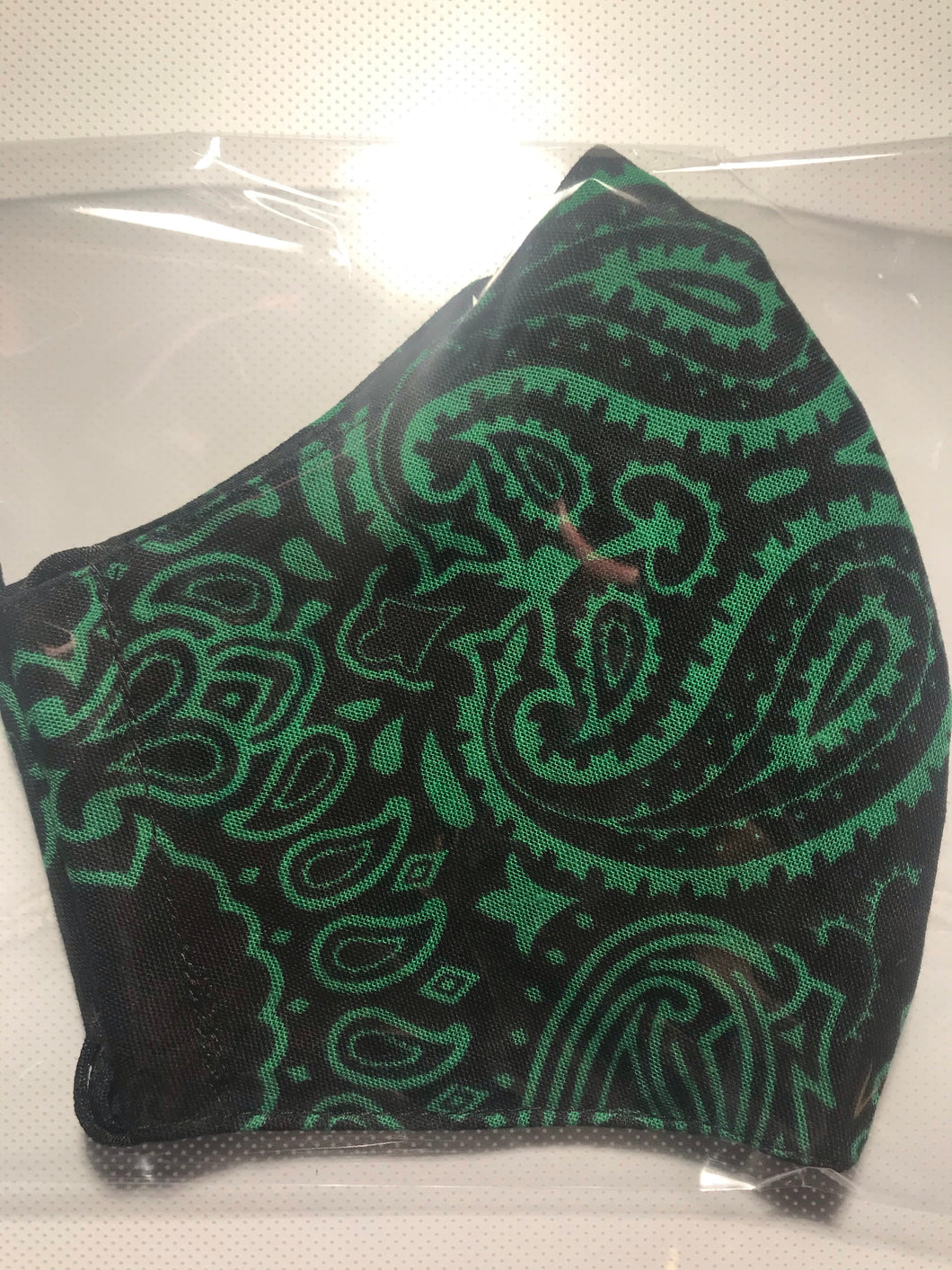 Green on black bandana