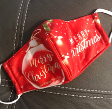 Load image into Gallery viewer, Red Christmas Mask
