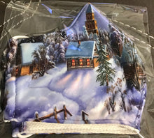 Load image into Gallery viewer, Christmas Winter Night Town Scene
